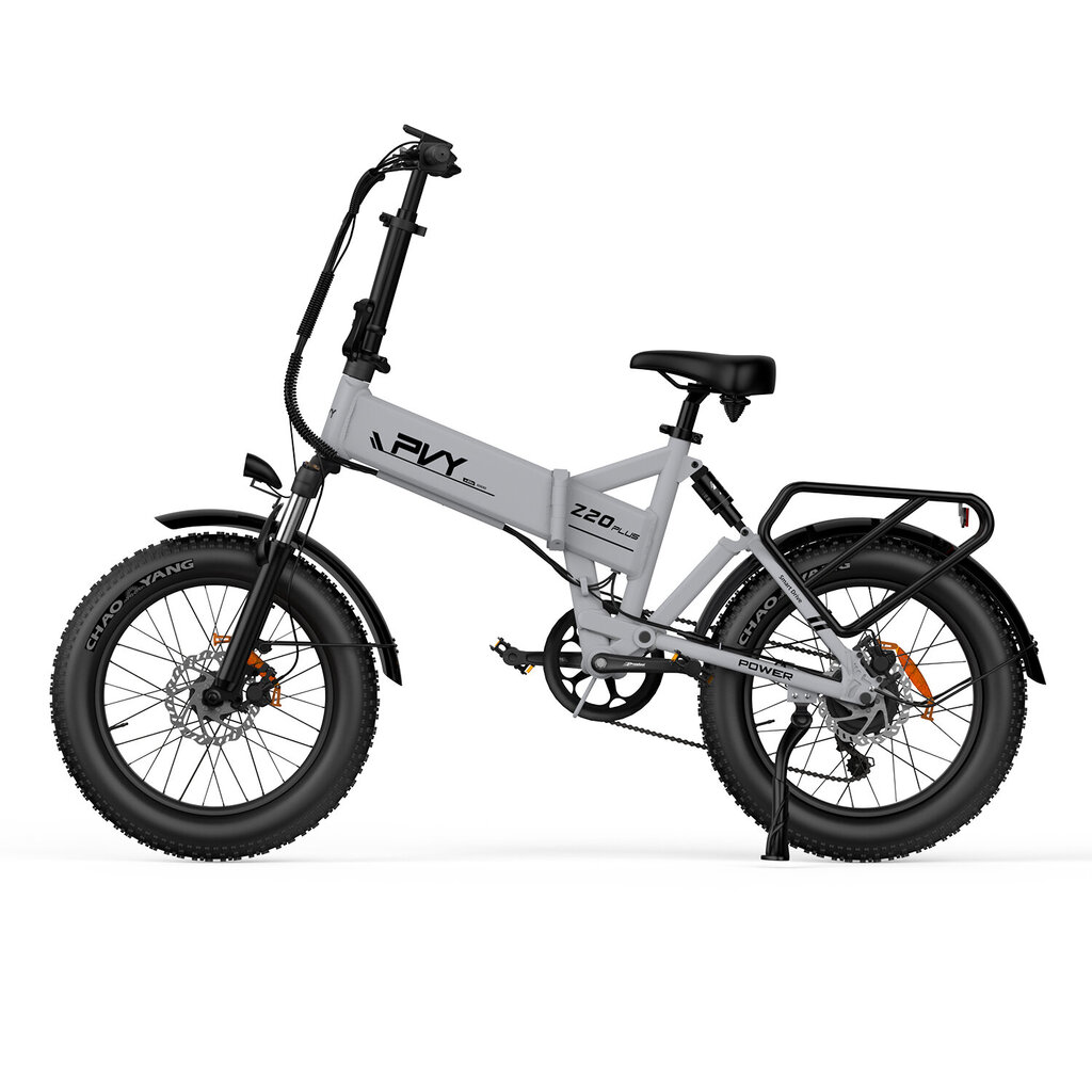 Elektriskais velosipēds PVY Z20 Plus, pelēks, 500W, 14.5Ah cena un informācija | Elektrovelosipēdi | 220.lv