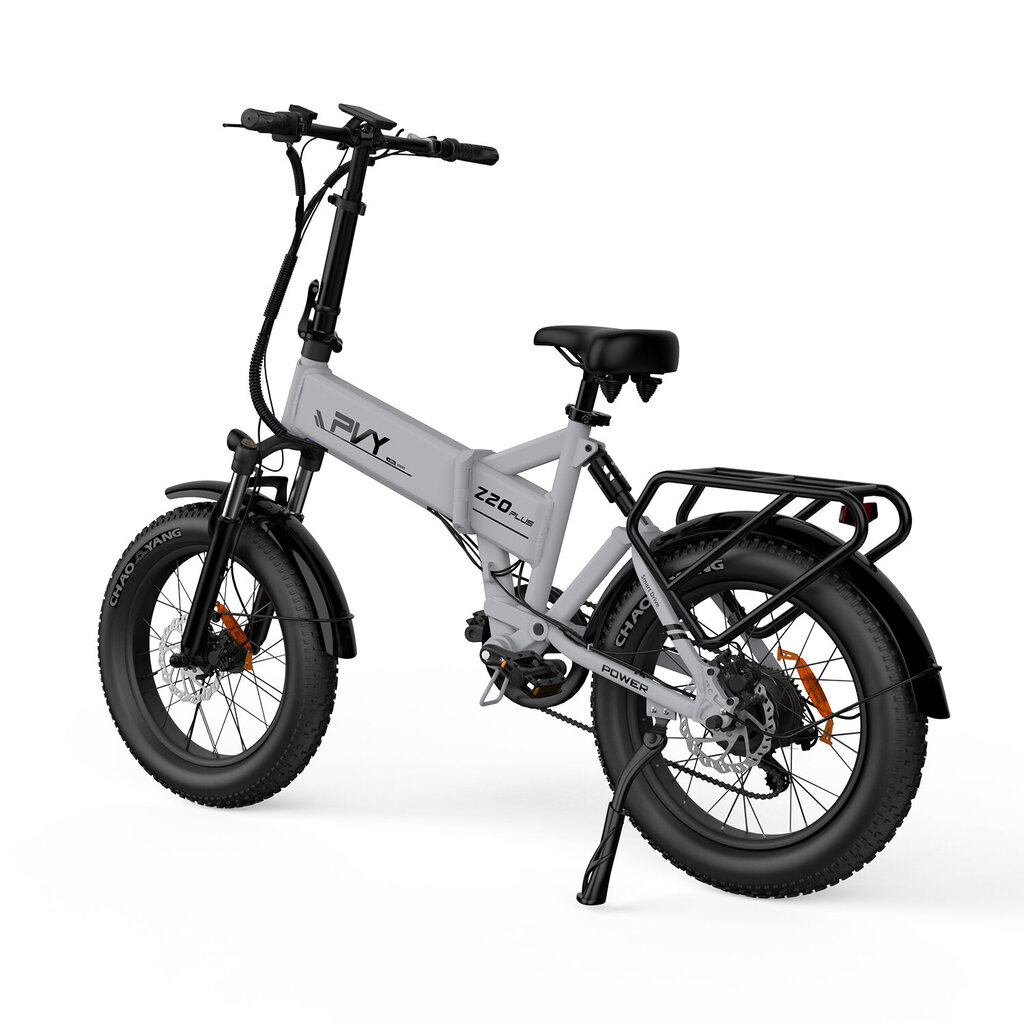 Elektriskais velosipēds PVY Z20 Plus, pelēks, 500W, 14.5Ah cena un informācija | Elektrovelosipēdi | 220.lv