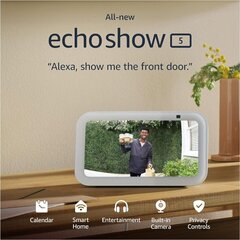 Amazon Echo Show 5 (3rd Gen), белый цена и информация | Камеры видеонаблюдения | 220.lv