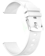Pasek silikonowy do Smartwatcha 22 mm BIAŁY RNCE40 SW010 KW19 PS1B цена и информация | Мужские часы | 220.lv