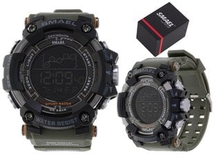 Men's military waterproof LED watch SMAEL green цена и информация | Мужские часы | 220.lv