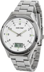 Zeit-bar radio rokas pulksteņa vīrieši ar datumu un otro displeju B09RQHNRJW cena un informācija | Vīriešu pulksteņi | 220.lv
