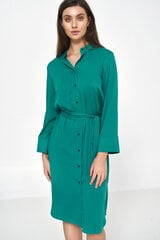 Зеленое платье миди из вискозы - S217 цена и информация | Платья | 220.lv