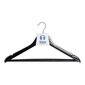 Apģērbu pakaramo komplekts DKD Home Decor 45 x 1,3 x 22 cm Melns Metāls Koks cena un informācija | Pakaramie un apģērbu maisi | 220.lv