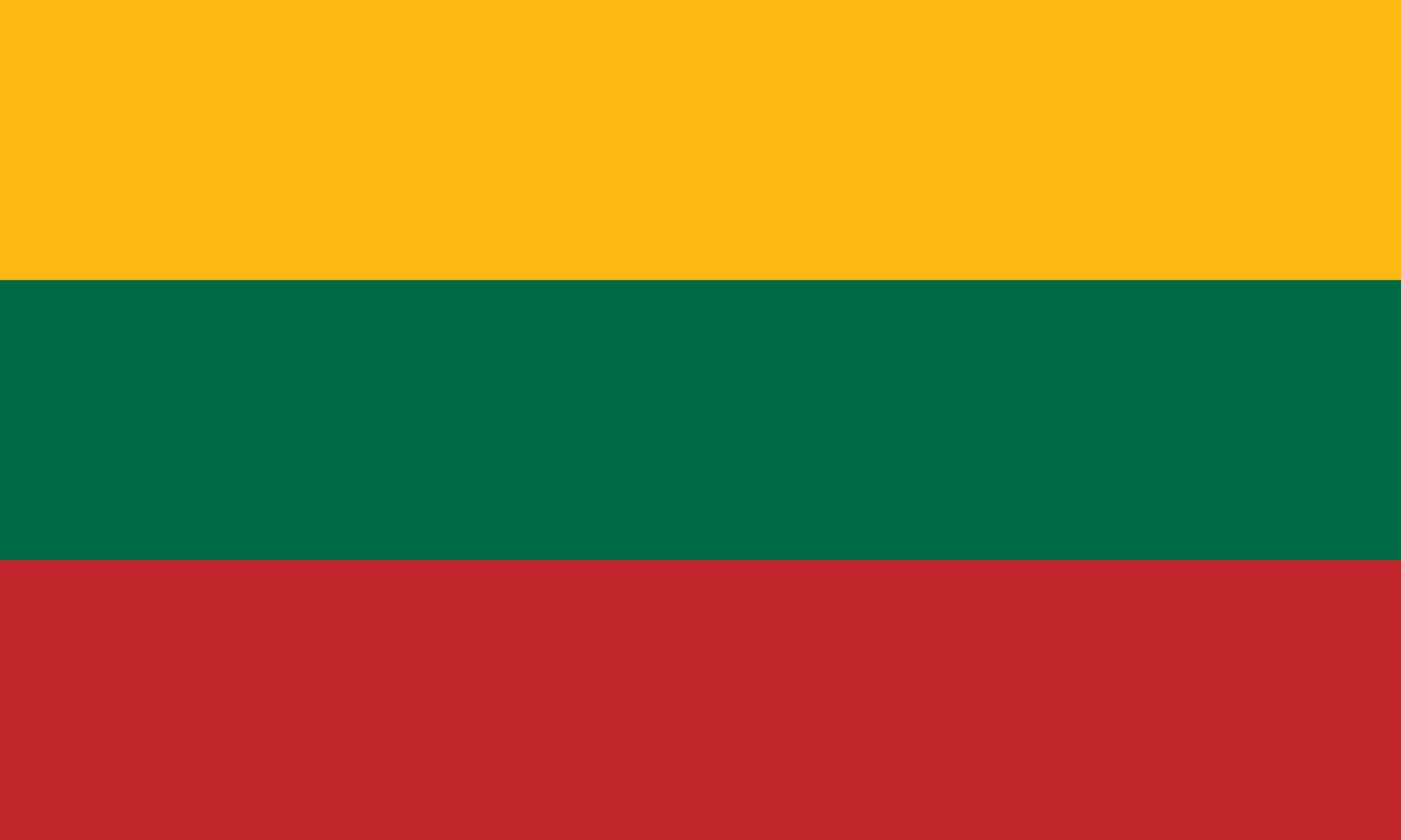 Lietuvas karogs 2x1m cena un informācija | Karogi un aksesuāri | 220.lv