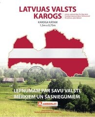 Latvijas valsts karogs fasādei 1.5x0.75m cena un informācija | Karogi un aksesuāri | 220.lv