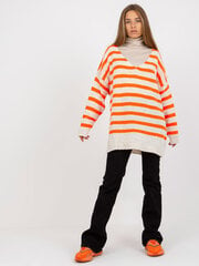 Džemperis sievietēm Och Bella, balts/oranžs cena un informācija | Sieviešu džemperi | 220.lv