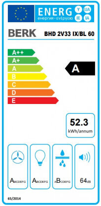 Berk BHD 60J68 TC BGL 60 cena un informācija | Tvaika nosūcēji | 220.lv