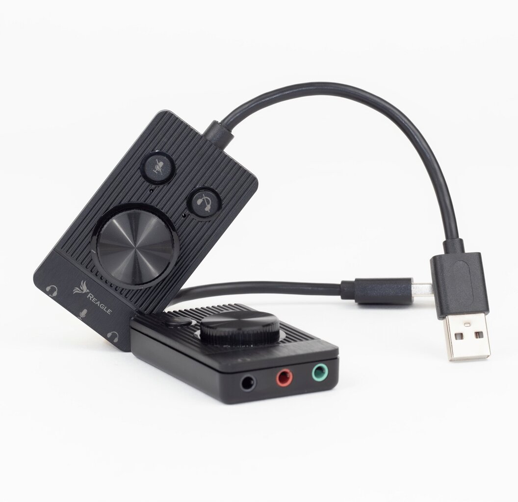 Reagle USB skaņas karte Austiņas Mikrofons 48K 16 BIT cena un informācija | Skaņas kartes | 220.lv