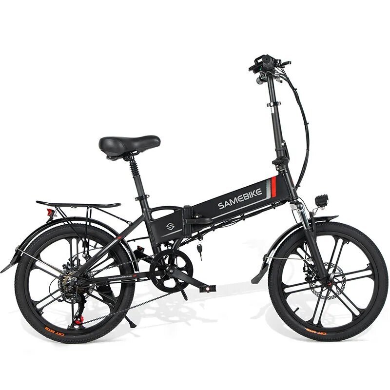 Saliekams elektriskais velosipēds Samebike 20LVXD30-II 20", melns ​ cena un informācija | Elektrovelosipēdi | 220.lv