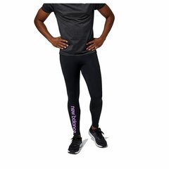 Мужские спортивные колготки New Balance Impact Run AT Tight Чёрный цена и информация | Мужская спортивная одежда | 220.lv