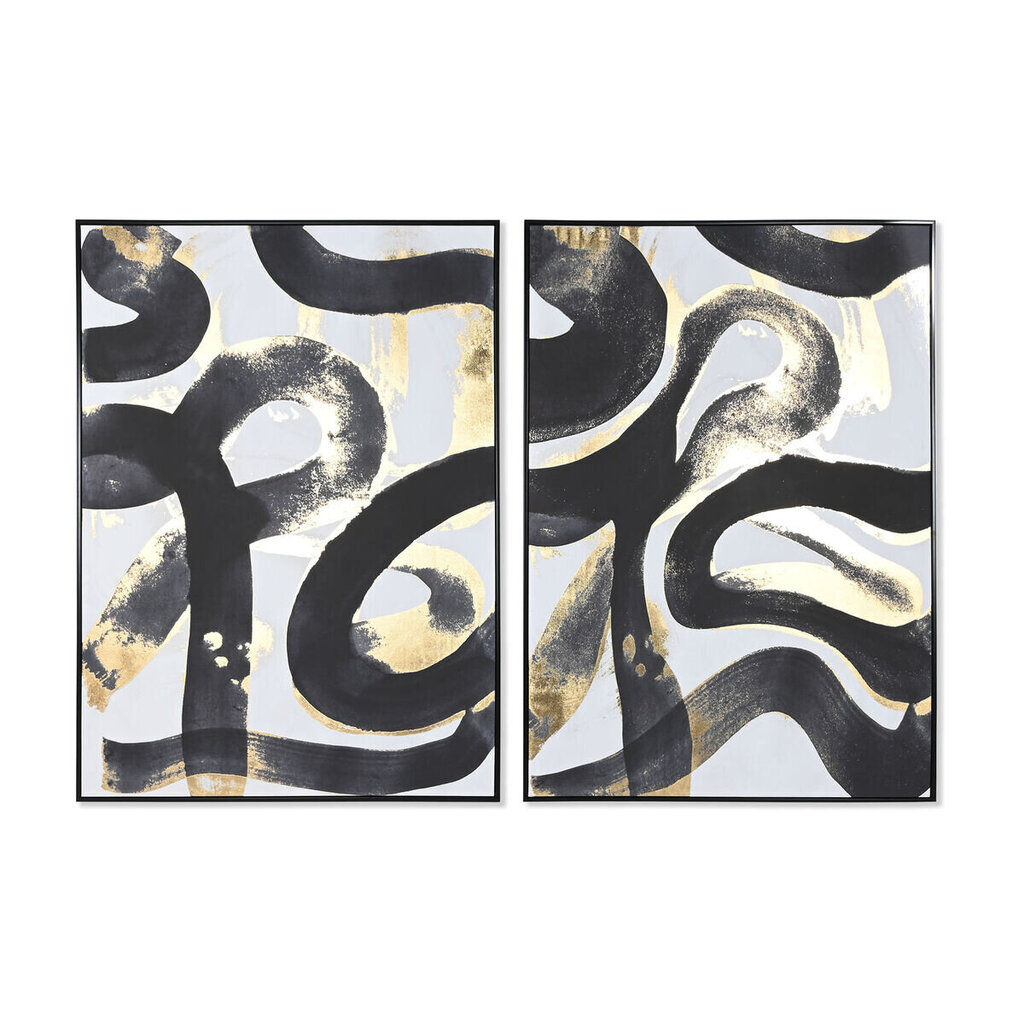 Glezna Home Abstrakts Moderns 103 x 4,5 x 143 cm 2 gb. cena un informācija | Gleznas | 220.lv
