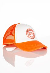 Cepure Jack & Jones, oranža/balta cena un informācija | Vīriešu cepures, šalles, cimdi | 220.lv