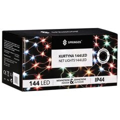 Ziemassvētku lampiņas Springos CL4111 144 LED cena un informācija | Ziemassvētku lampiņas, LED virtenes | 220.lv