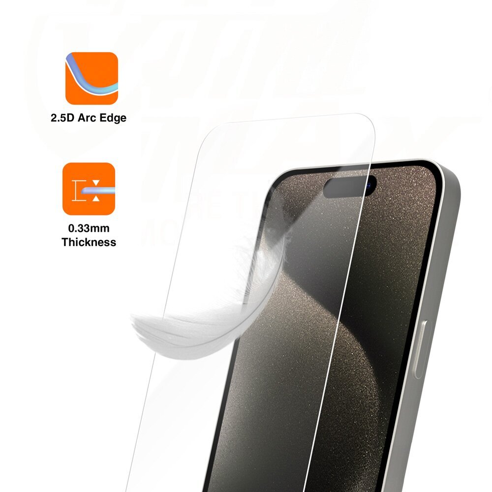 Vmax 2,5D iPhone 12/12 Pro cena un informācija | Ekrāna aizsargstikli | 220.lv