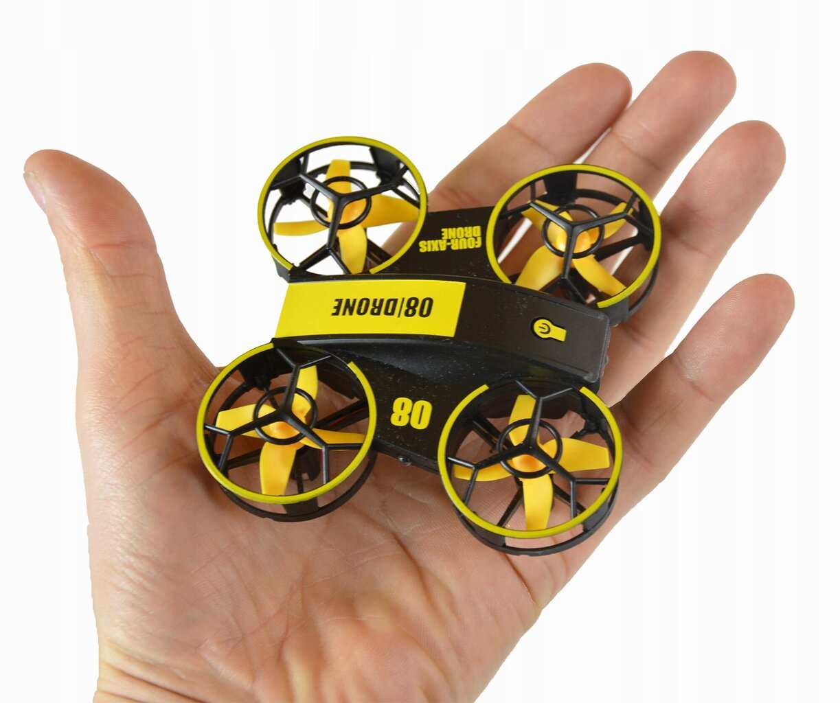 Mini drons ar slēgtiem propelleriem RC RH821, dzeltenām gaismas diodēm cena un informācija | Rotaļlietas zēniem | 220.lv
