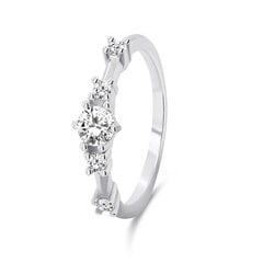 Brilio Silver Очаровательное серебряное кольцо с цирконами RI040W цена и информация | Кольца | 220.lv