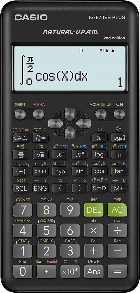 Kalkulators Casio FX-570ES+ цена и информация | Kancelejas preces | 220.lv