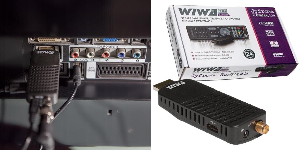 Wiwa H.265 Mini DVB-T/T2 cena un informācija | Antenas un piederumi | 220.lv