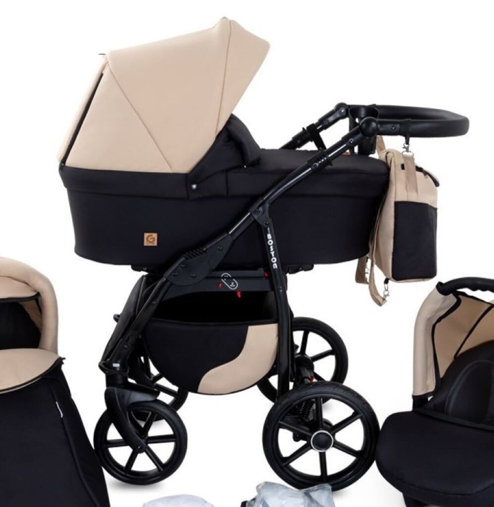 Universālie rati Boston Travel System 3in1, krēmkrāsas cena un informācija | Bērnu rati | 220.lv