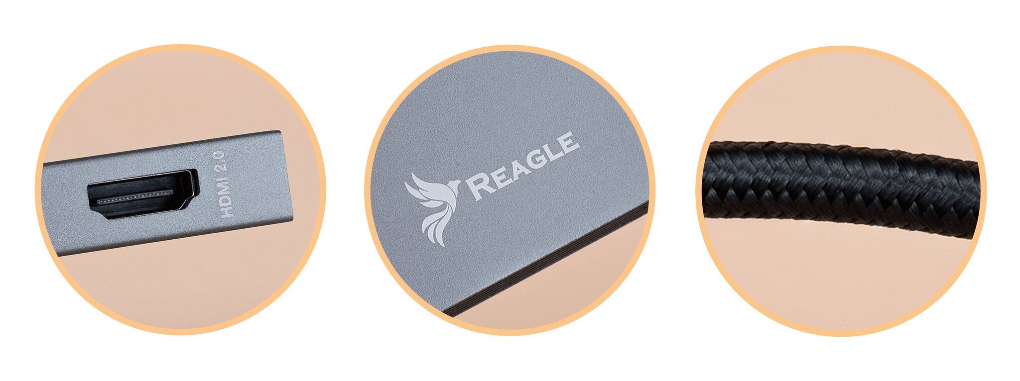 Reagle RHUB55C cena un informācija | Adapteri un USB centrmezgli | 220.lv