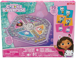 Sociālā galda spēle Pop Up Gabby's Dollhouse + Memo цена и информация | Настольные игры, головоломки | 220.lv