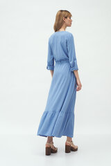 Длинное синее платье с карманами - S174 цена и информация | Платья | 220.lv
