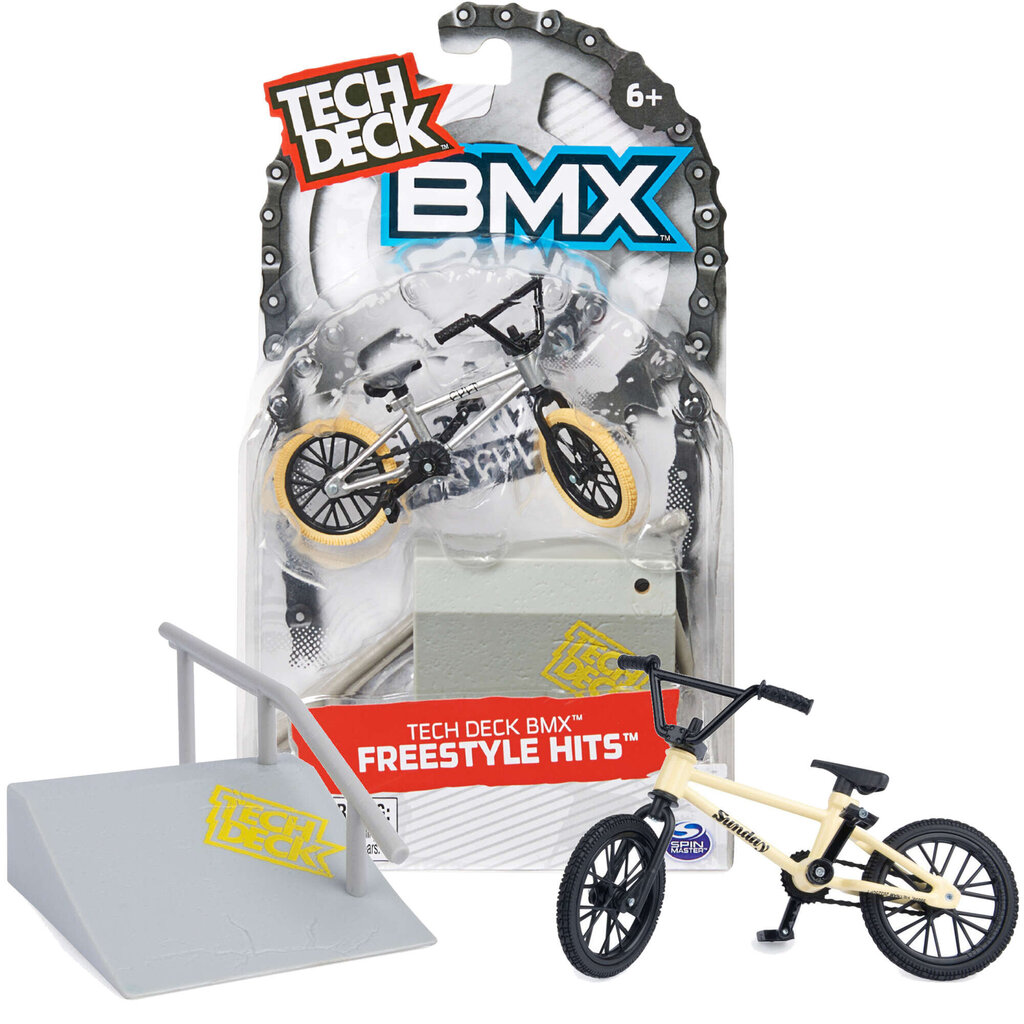 Mini velosipēda komplekts ar šķērsli Tech Deck Fingerbike BMX cena un informācija | Rotaļlietas zēniem | 220.lv