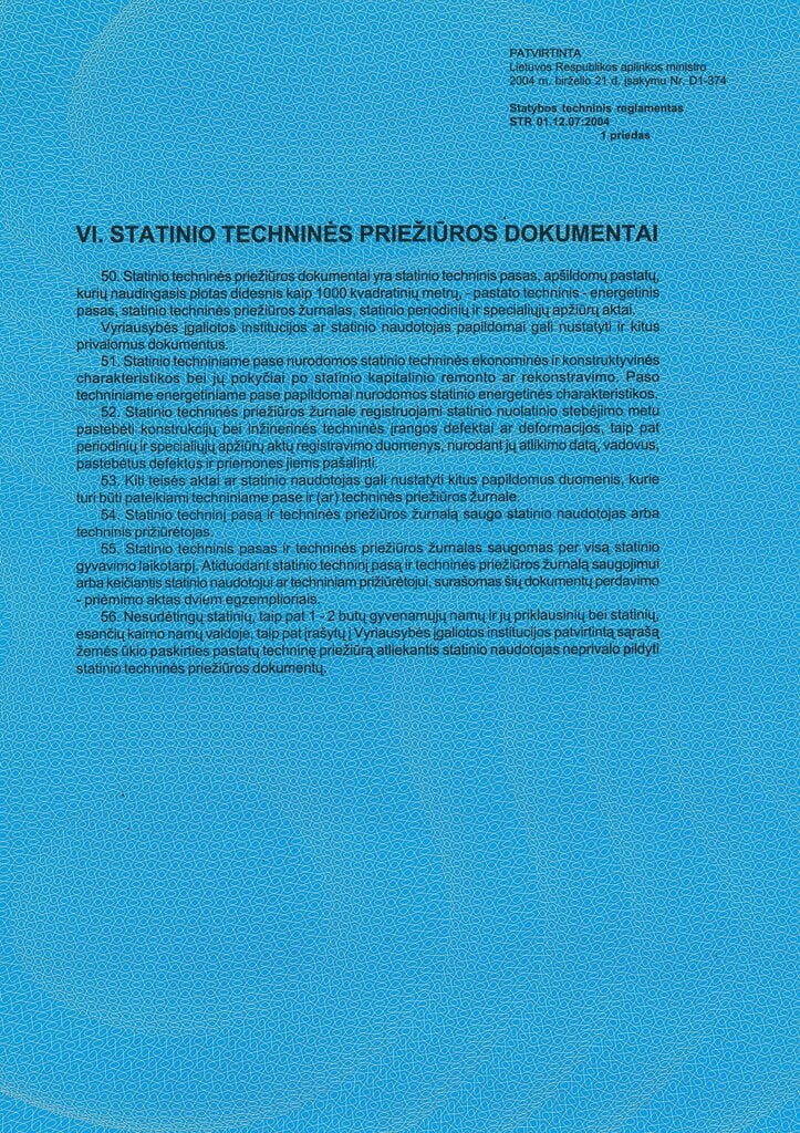 Būves tehniskā pase, 1.pielikums, A4, 8 lp., 10 gab. cena un informācija | Burtnīcas un papīra preces | 220.lv