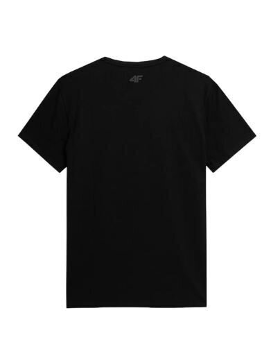 T-krekls vīriešiem 4F, melns cena un informācija | Vīriešu T-krekli | 220.lv