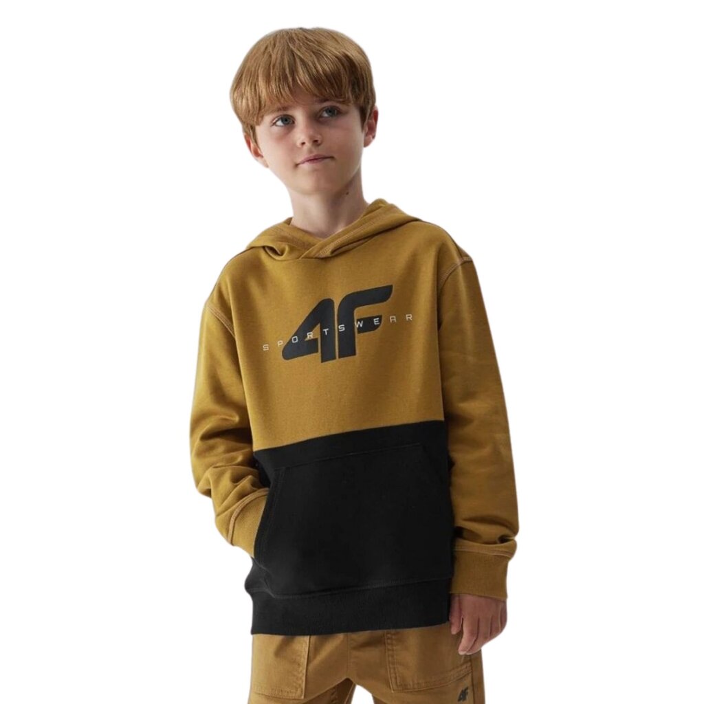 Jaka zēniem 4F, dzeltena/melna цена и информация | Zēnu jakas, džemperi, žaketes, vestes | 220.lv