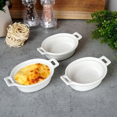 Фарфоровая посуда для выпечки, 3 шт. овалы цена и информация | Формы, посуда для выпечки | 220.lv