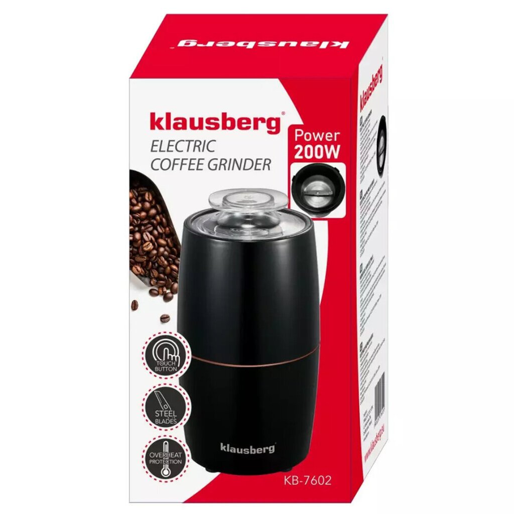 Elektriskās kafijas dzirnaviņas, Klausberg cena un informācija | Kafijas dzirnaviņas | 220.lv