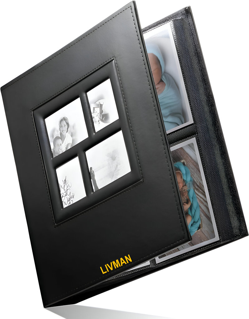 400 kabatiņu fotoalbums LIVMAN BLGE-101 fotogrāfijām ar izmēru 10x15cm cena un informācija | Foto rāmji, foto albumi | 220.lv