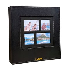 600 kabatiņu fotoalbums LIVMAN BLGE-102 fotogrāfijām ar izmēru 10x15cm cena un informācija | Foto rāmji, foto albumi | 220.lv