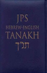 JPS Hebrew-English TANAKH Bilingual edition, Deluxe Edition (navy leatherette with gilded edges, navy satin ribbon, padded) cena un informācija | Garīgā literatūra | 220.lv