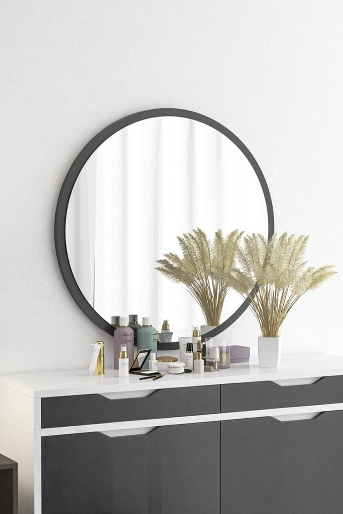 Dekoratīvs spogulis Asir, 62x62 cm, pelēks cena un informācija | Spoguļi | 220.lv