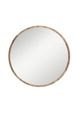 Декоративное зеркало Asir, 60х60 см, коричневый цена и информация | Зеркала | 220.lv