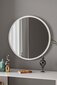 Dekoratīvs spogulis Asir, 50x60 cm, balts cena un informācija | Spoguļi | 220.lv