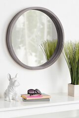 Dekoratīvs spogulis Asir, 60x60 cm, pelēks cena un informācija | Spoguļi | 220.lv