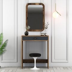 Стол для макияжа Asir, 70х40х84,7 см, коричневый/серый цена и информация | Туалетные столики | 220.lv