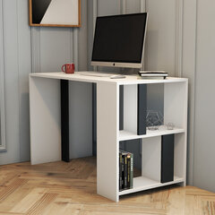 Учебный стол Asir, 120x75,4x60 см, белый/серый цена и информация | Компьютерные, письменные столы | 220.lv