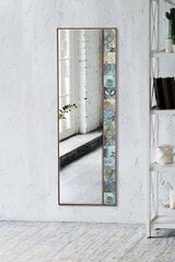 Dekoratīvs spogulis, Asir, 50x152 cm, brūns/zils cena un informācija | Spoguļi | 220.lv