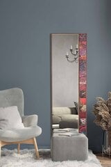 Декоративное зеркало Asir, 50x152 см, коричневый/розовый цена и информация | Зеркала | 220.lv