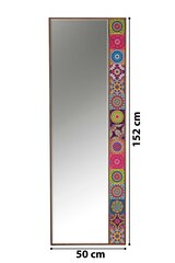 Декоративное зеркало Asir, 50x152см, коричневый/розовый цена и информация | Зеркала | 220.lv