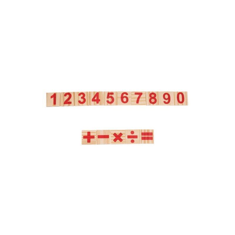 Koka matemātikas nūjiņas Kruzzel, 48gab. cena un informācija | Attīstošās rotaļlietas | 220.lv