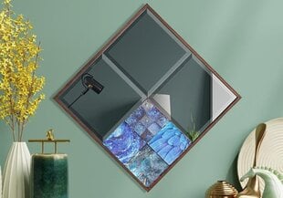 Dekoratīvs spogulis Asir, 60x45 cm, brūns/zils цена и информация | Зеркала | 220.lv