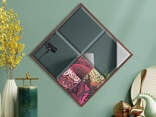 Декоративное зеркало Asir, 45x45 см, коричневый/розовый цена и информация | Зеркала | 220.lv