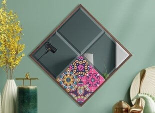 Dekoratīvs spogulis Asir, brūns/rozā cena un informācija | Spoguļi | 220.lv