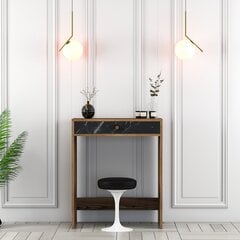 Стол для макияжа Asir, 70x40x84,7 см, коричневый/черный цена и информация | Туалетные столики | 220.lv